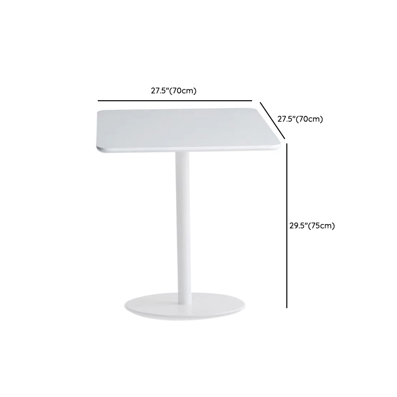 Circular-shaped/Square Standard Height Dining Table for 2 People with Fixed Table Top in a Minimalist Style - image 17