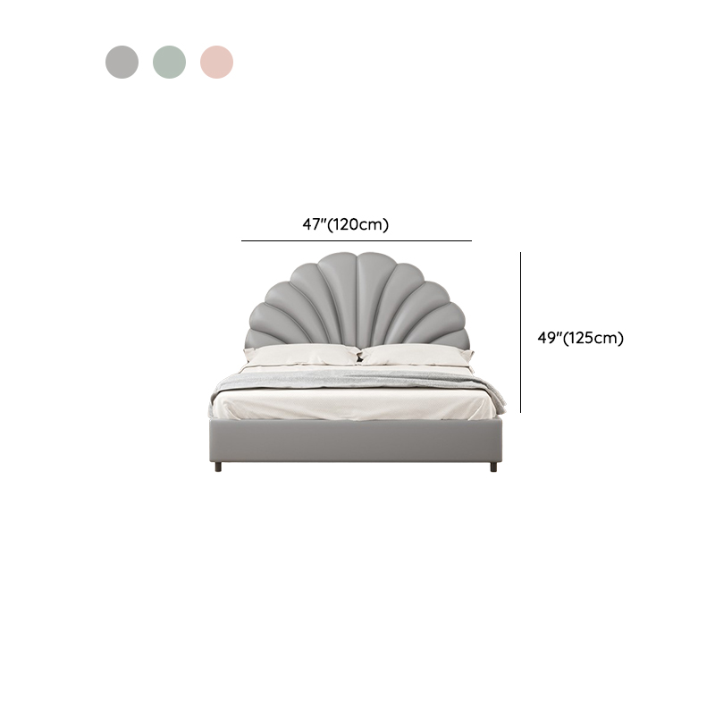 Modish No Distressing Timber Panel Headboard with Arched Shape for King/Twin XL/Full Bed, Featuring Sponge Upholstery and Standard Height - image 14