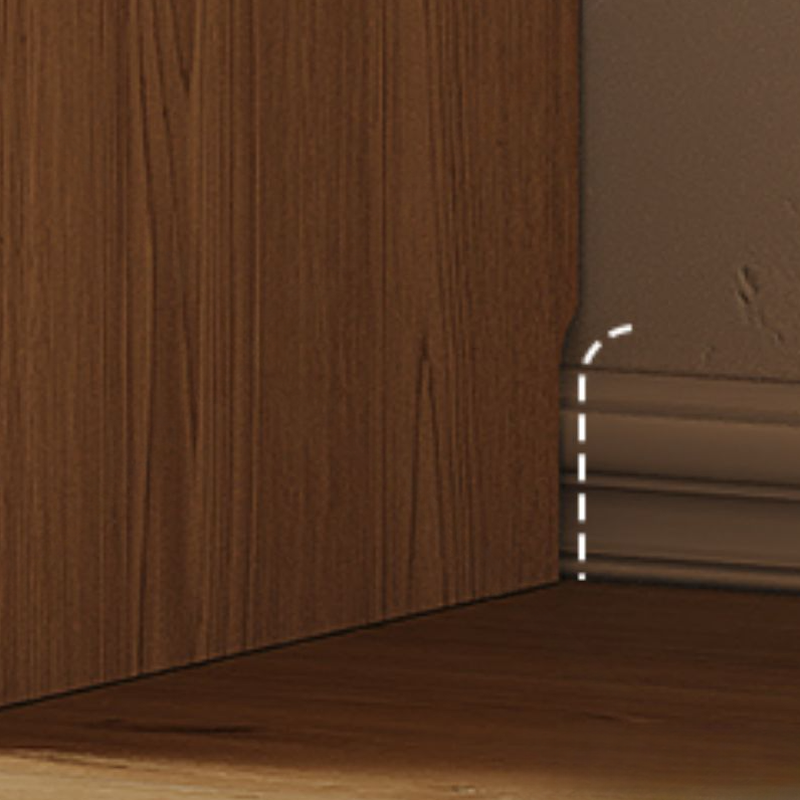 White Minimalist Manufactured Wood Wardrobe Closet with Soft Close Drawer, Soft Close Door, Interior Shelves, and Clothing Rod - image 4