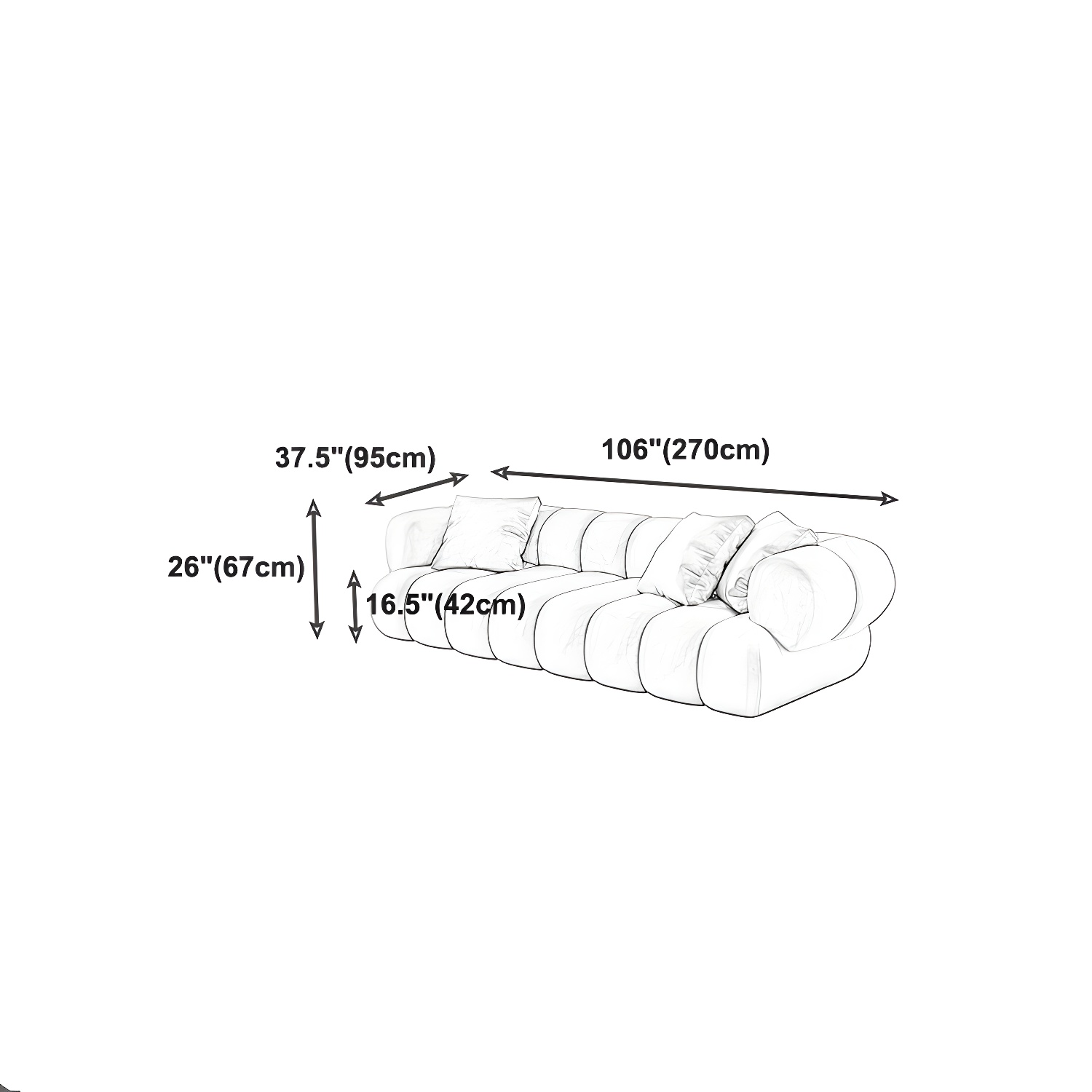 Scandinavian Green Sofa with Tuxedo Arm and Sewn Pillow Back - image 25