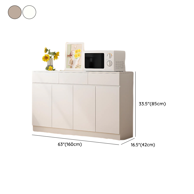 Simple Sideboard with Multiple Drawers, Closet Cabinet, Standard and Narrow Sizes, 1 or 2 Shelves, Wood Countertop, 2 to 5 Doors - image 17