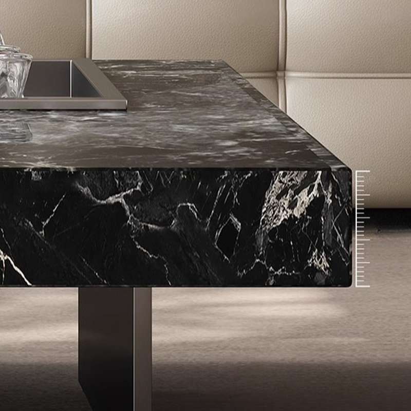 Dual Footing Geometric Figure/Square Accent Table for Home - image 9