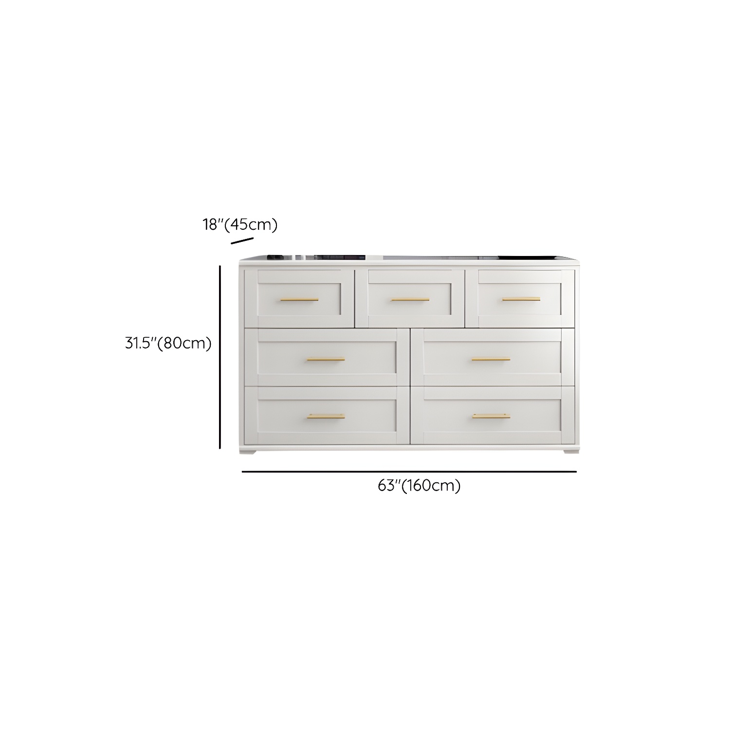 Classic Glam Storage Chest Solid Wood Storage Chest Dresser , 17.55 Inch Width - image 18
