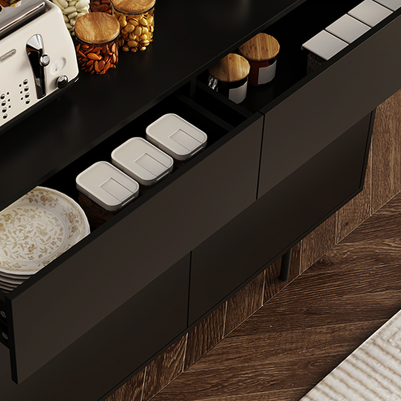 Ground Design Narrow Server with 2 or 1 Drawer, Drawers Storage, Alterable Shelf, and 3 or 2 Doors Tabletop - image 11
