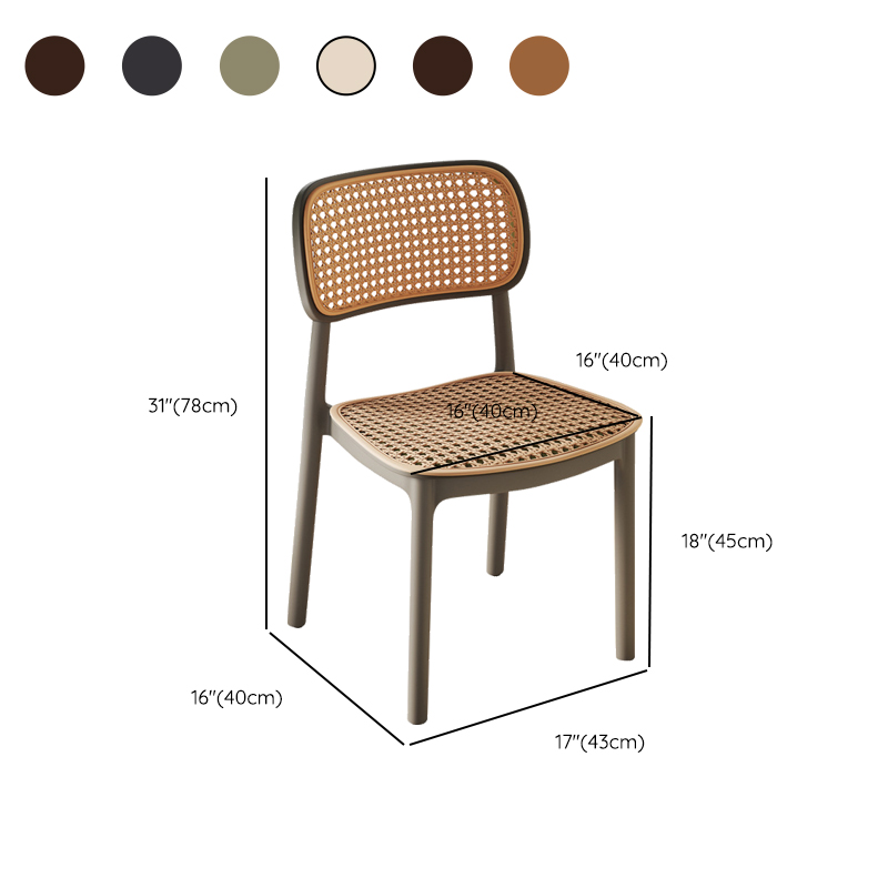 Contemporary Side Chair with Uncovered Back, Cocoa/Sage/Wood Grain Synthetic Legs - image 14