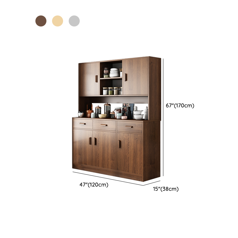 Trendy Narrow Kitchen Cabinet Base with Multiple Drawers and Doors, 2/3 Interior Shelves, Compartment Storage, and Lumber Countertop - image 22