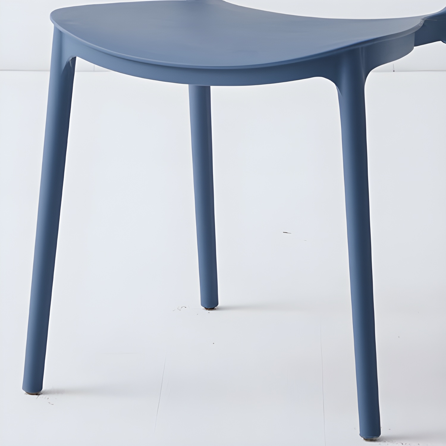 Modern Style Stackable Plastic Chair Open Back Dining Side Chair (Set of 4) - image 20