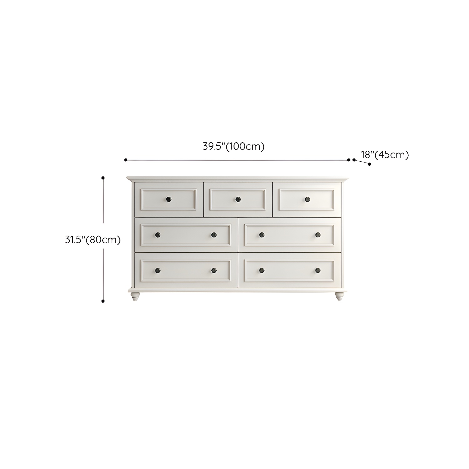 Solid Wood and Soft-Close Drawers Modern Chest with Wood Top - image 22