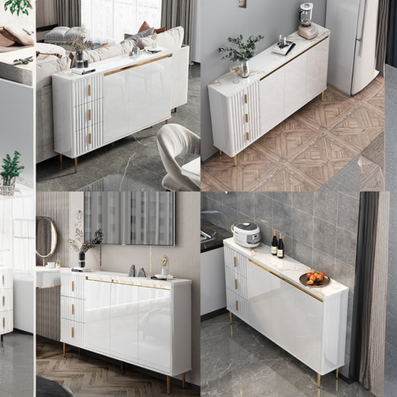 Luxurious Chalk Stone Standard Flooring Sideboard with 3 Doors & Variable Shelf - image 7