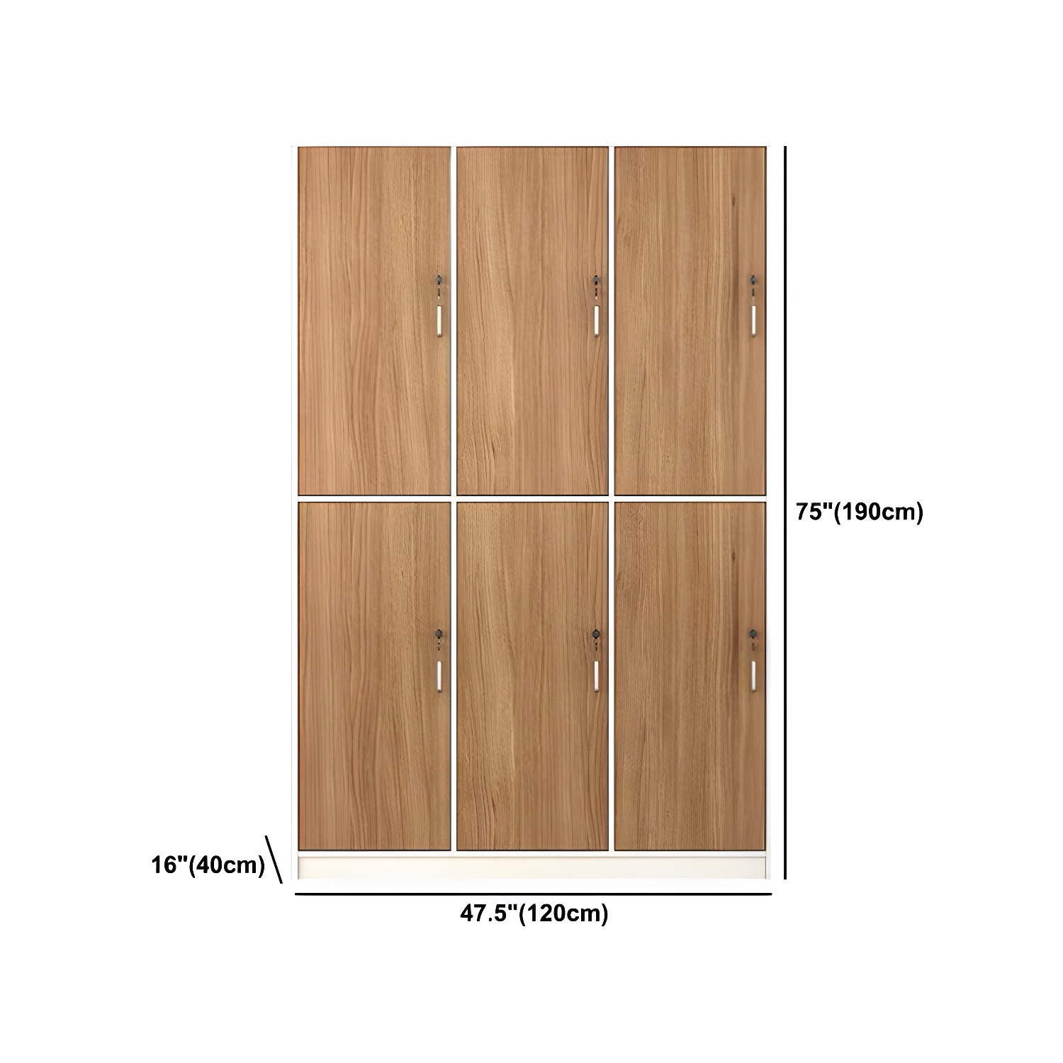 Natural Finish Indoor Cabinet Contemporary Storage Cabinet with Hinged Door - image 18
