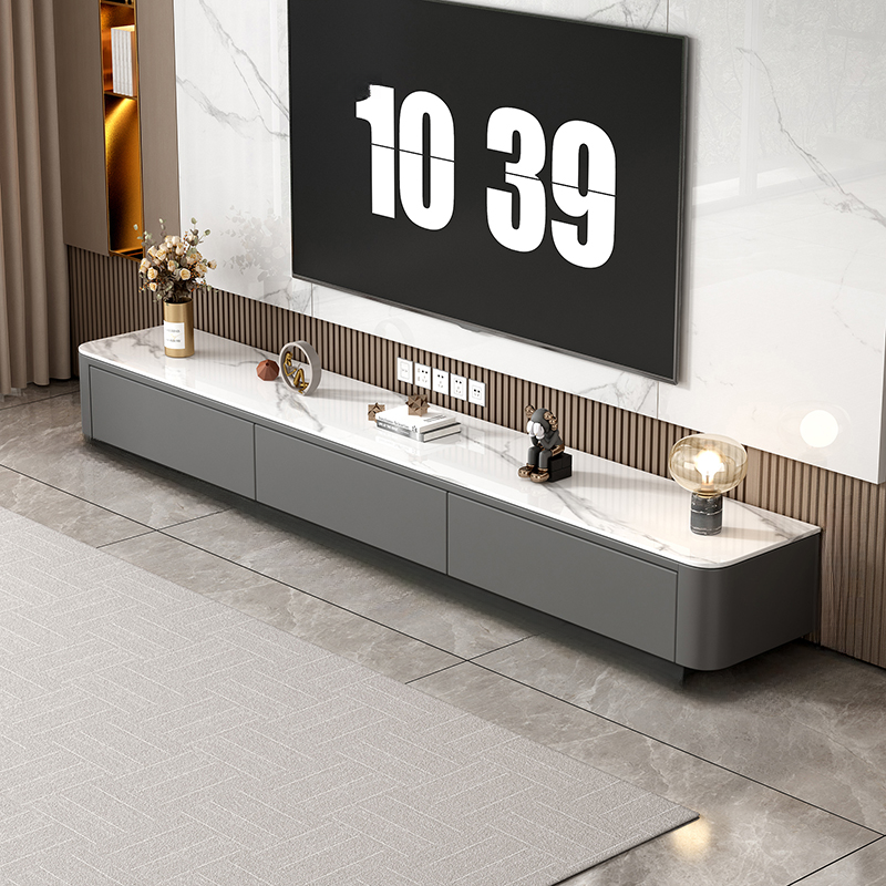Modern Stone TV Stand with 4 Drawers/3 Drawers/6-Drawer and Cable Management - image 4