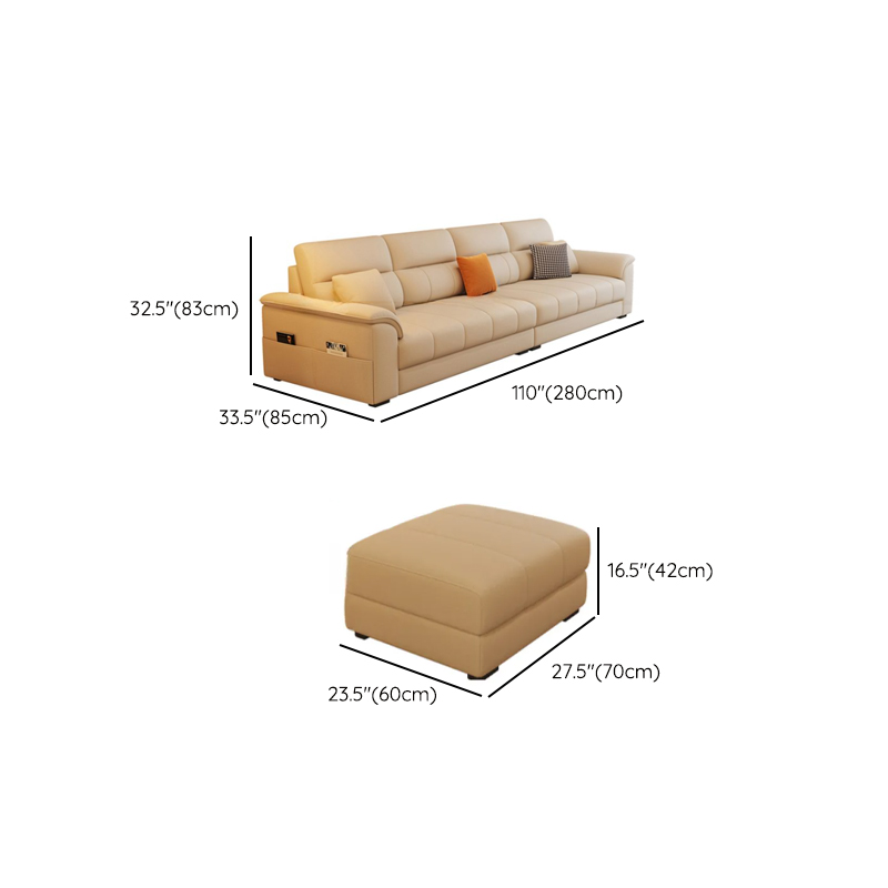 Straight/L-Shape Reversible/Horizontal Sofa/Sofa Recliner with Concealed Support & Natural Wood Frame - image 14