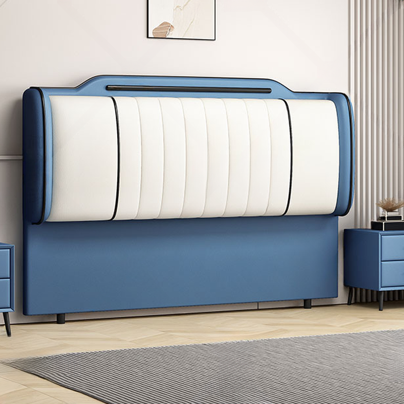 Simplistic Style Wingback Headboard with Camelback Shape in Pine Wood, No Distressing, Available in King/Queen/Full Sizes, Featuring Sponge Upholstery and Standard Height - image 3
