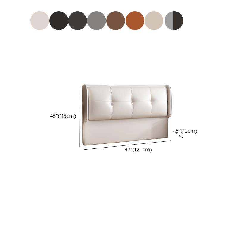 Simplistic Style Wingback Headboard with No Distressing, Piled Tufted Rectangular Design for King/Queen/Full Bed, Featuring Sponge Upholstery Fill and Standard Height - image 13