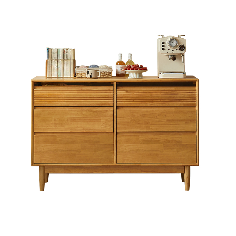 Minimalist Cube Double Dresser in Natural Wood - image 23