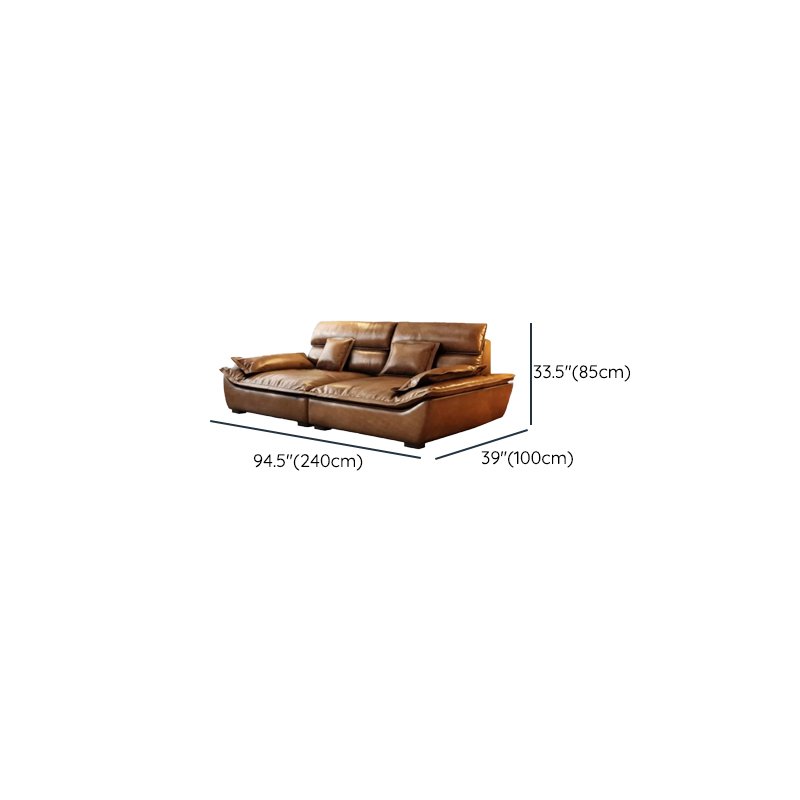 Drawing Room Standard Sofa in Mocha Pu Leather - image 14
