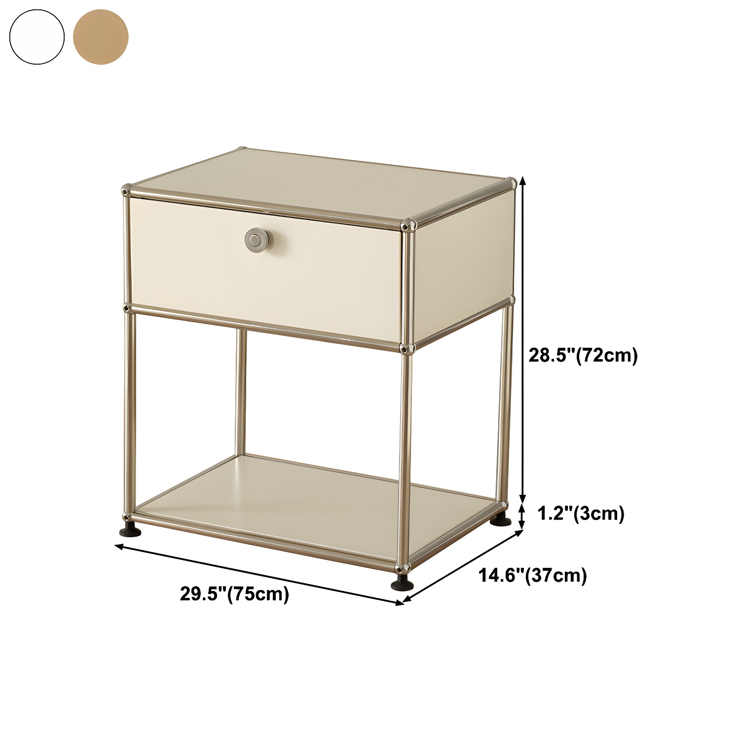 Modern Storage Sideboard Metal Sideboard with Drawer for Home - image 22