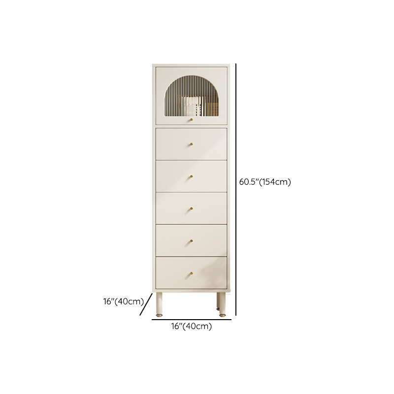 Chalk French Provincial Raw Wood Combo Dresser for Parlor with 5/6/4 Drawers and Hutch in Vertical Orientation - image 14