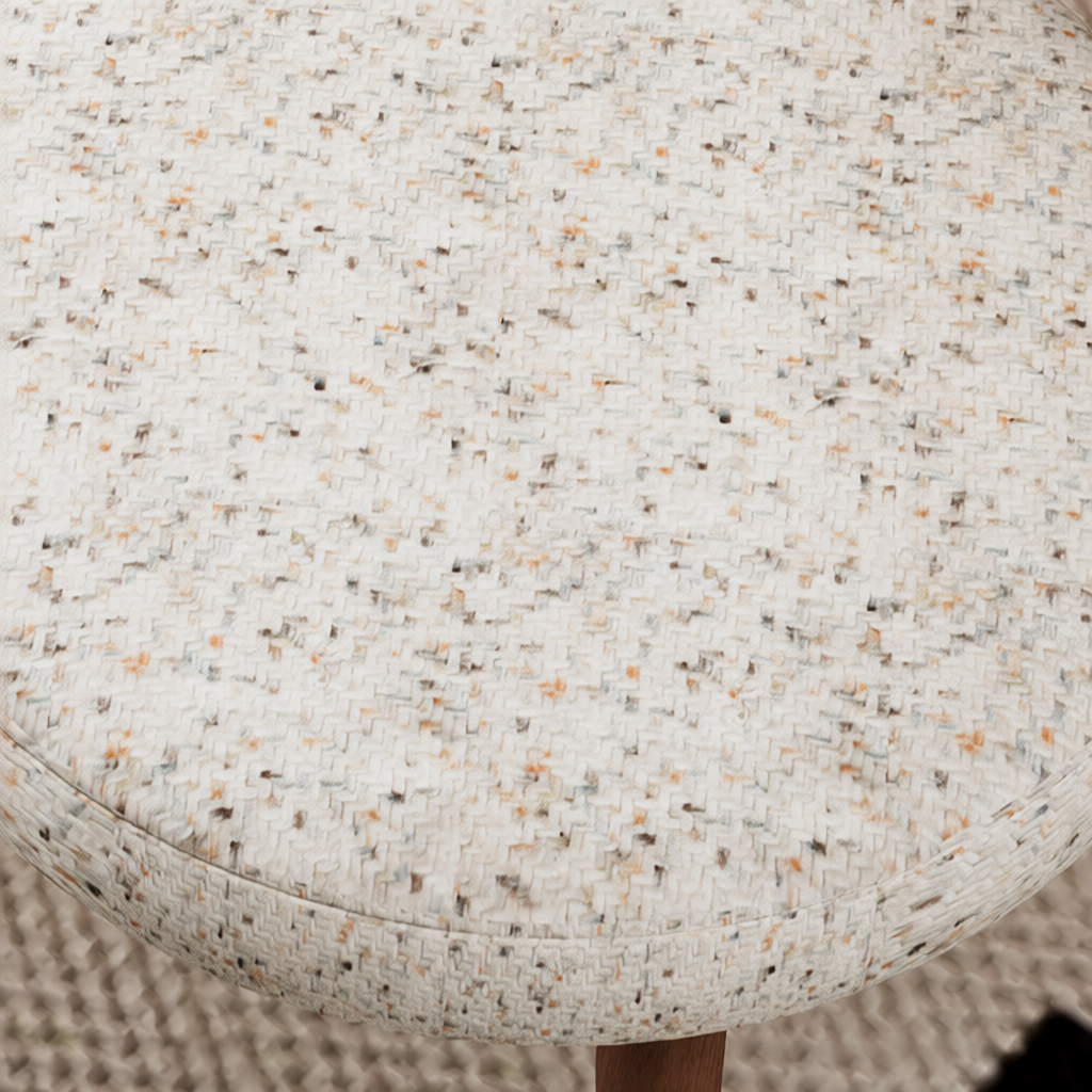 Modish Dining Room Side Chair with Padded Upholstery, Timber Legs, and Low Back - image 8