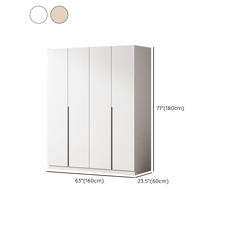 Modish Wooden Independent Armoire Cabinet with Interior Shelves and Clothing Rod - image 9