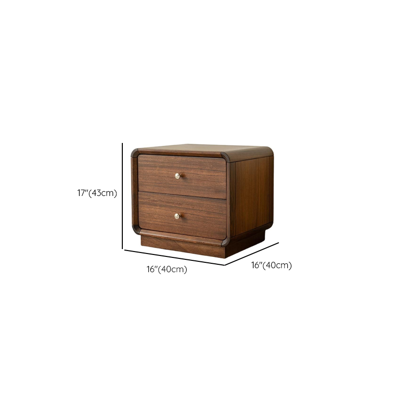 Cocoa Stylish Drawer Storage Nightstand with Walnut Countertop - image 9