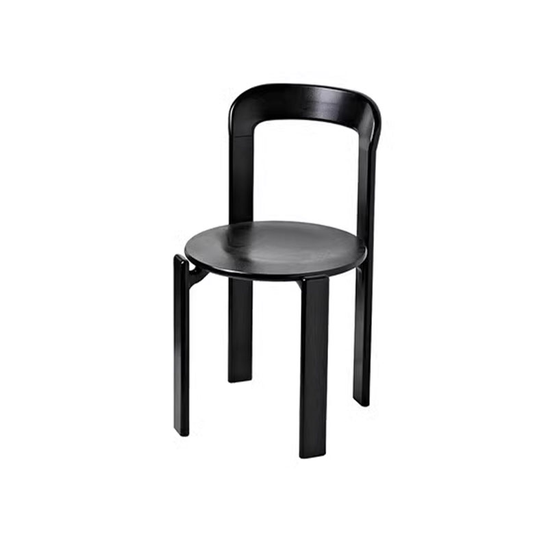 Scandinavian Natural Wood Armless Kitchen Chair 15.3inch Wide Non-Swivel 1 Piece
