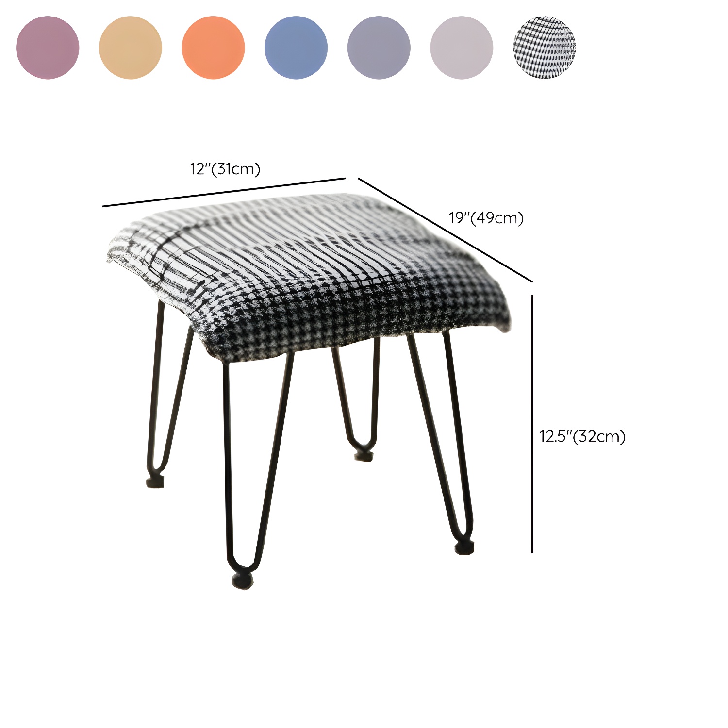Modern Upholstered Rocking Chair with Ottoman Set - Natural Wood Legs - image 24