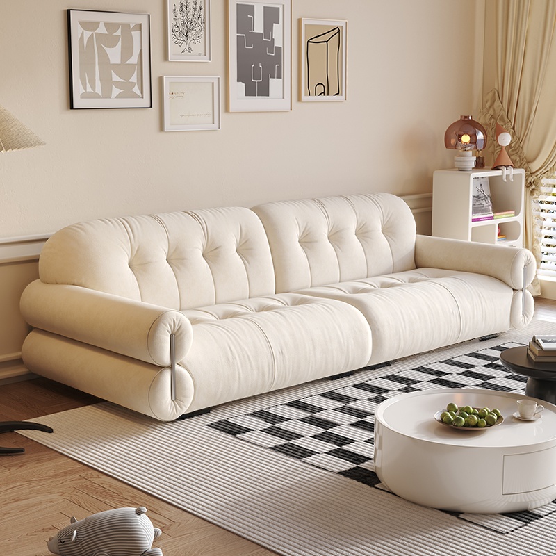 Modern Solid Color Tear Resistant Standard Sofa in Grey/Auburn/Ivory for 4-seater/Seats 5/3-seater - image 6