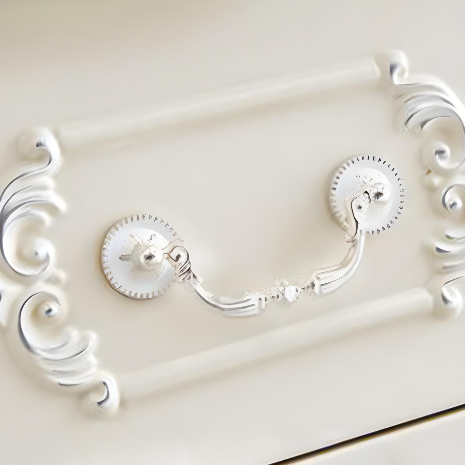 French Country white Wood Wardrobe Armoire with Soft-Close Drawers & Adjustable Shelves - image 8