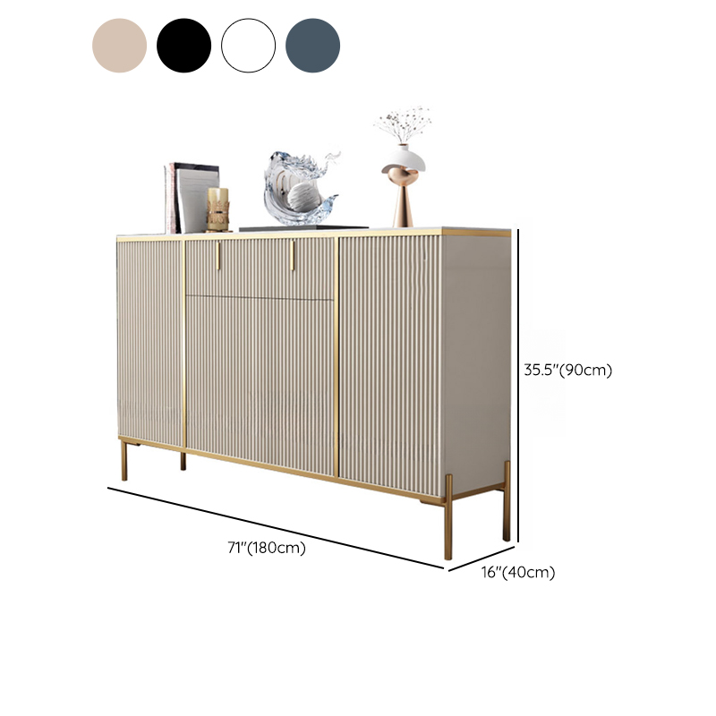 Ground Independent Sideboard for Parlor with Appliance Storage and Worktop in a Modern Style - image 26