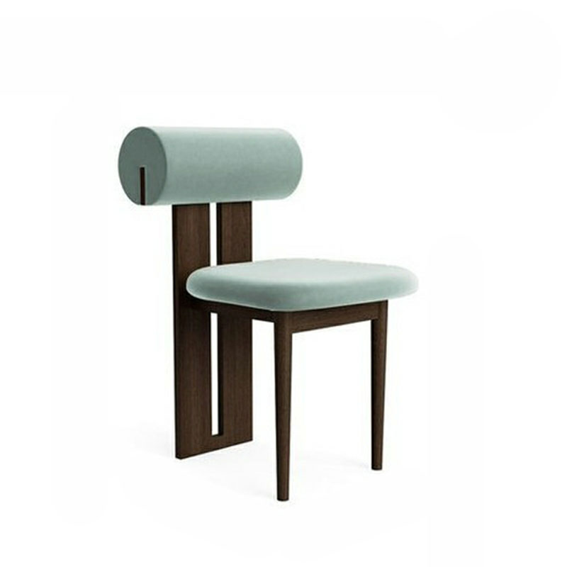 Modern Upholstered Armless Kitchen & Dining Chair, Open Back, Wood Ash, 1 Piece - image 9