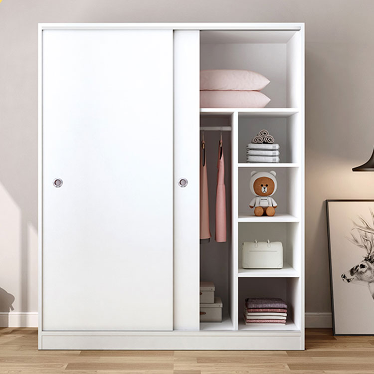Elegant Wood Armoire Wardrobe with Clothing Rod and Shelves - Modern Style - No Distressing - image 5