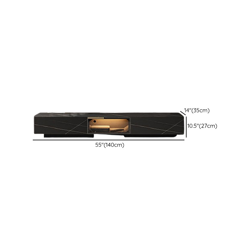 Rectangular TV Stand for Drawing Room with Light and Door - image 15