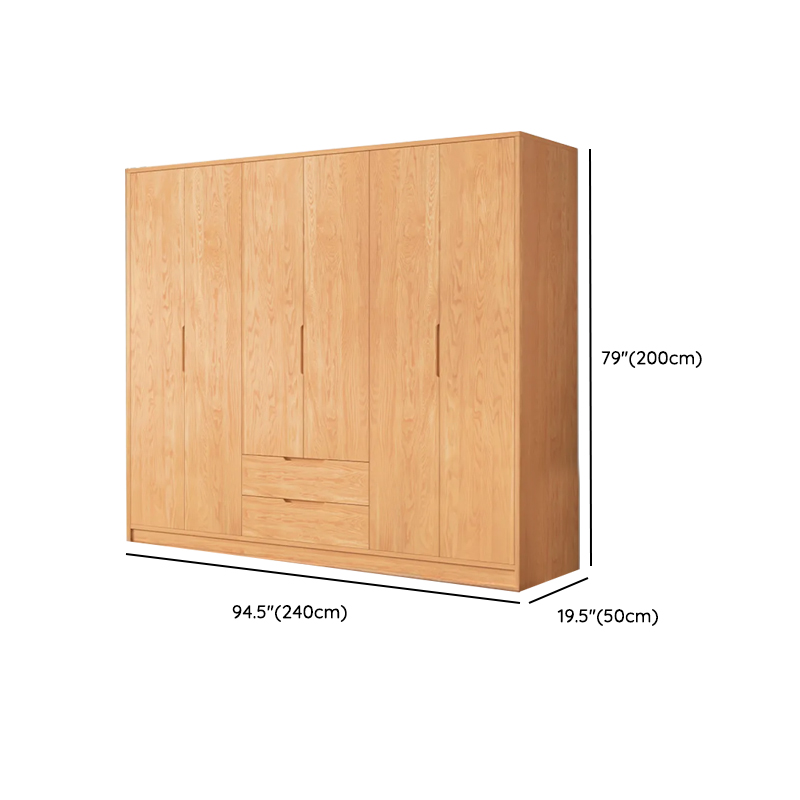Wood Color Nordic Unfixed Wardrobe Closet - image 27