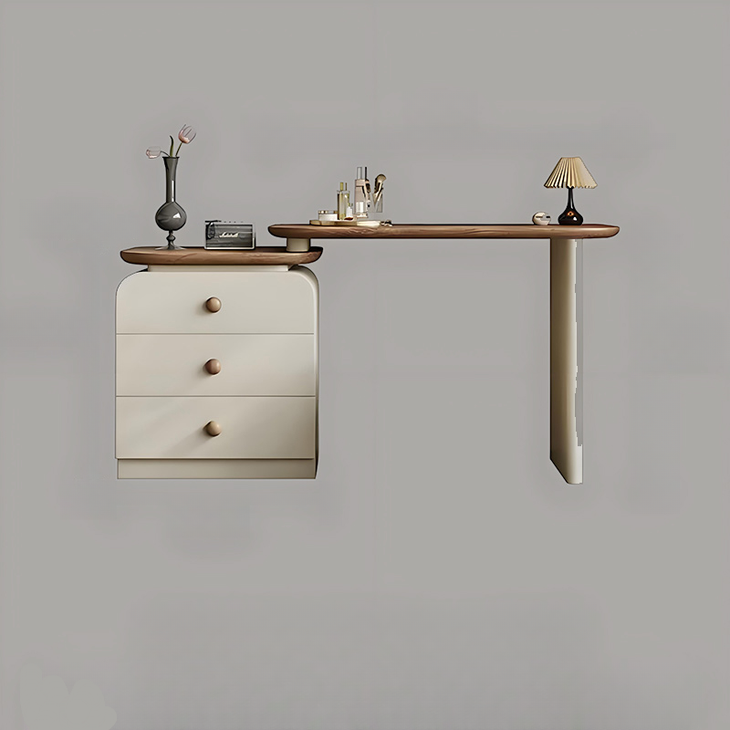 Modish Large Vanity Set/Makeup Vanity with Laminate Table Top, White Finish, 3 Drawers, Mirror Lights, and Scalable Design - image 5