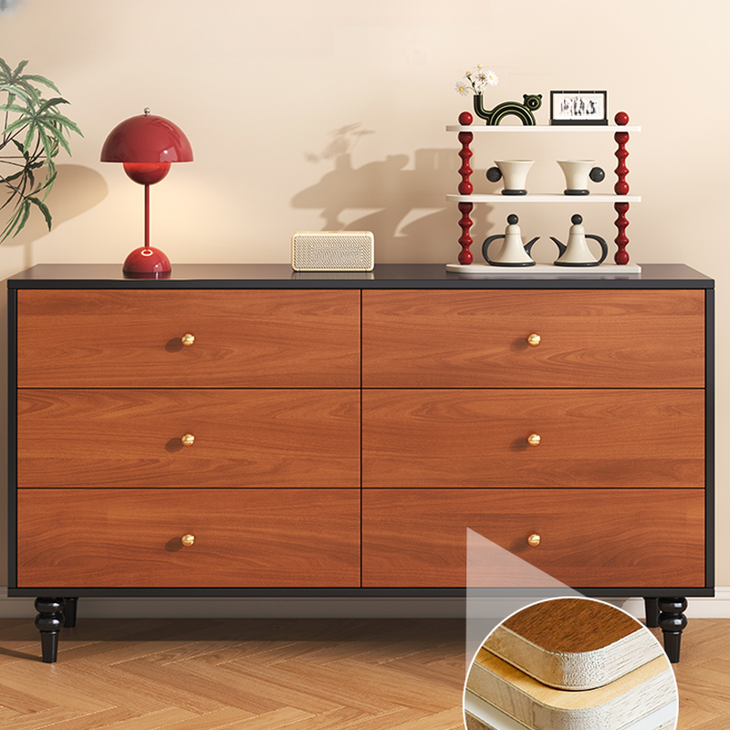 Cocoa Simple Manufactured Wood Bachelor Chest/Console Dresser/Lingerie Chest with 6/5/3 Drawers Vertical/Horizontal