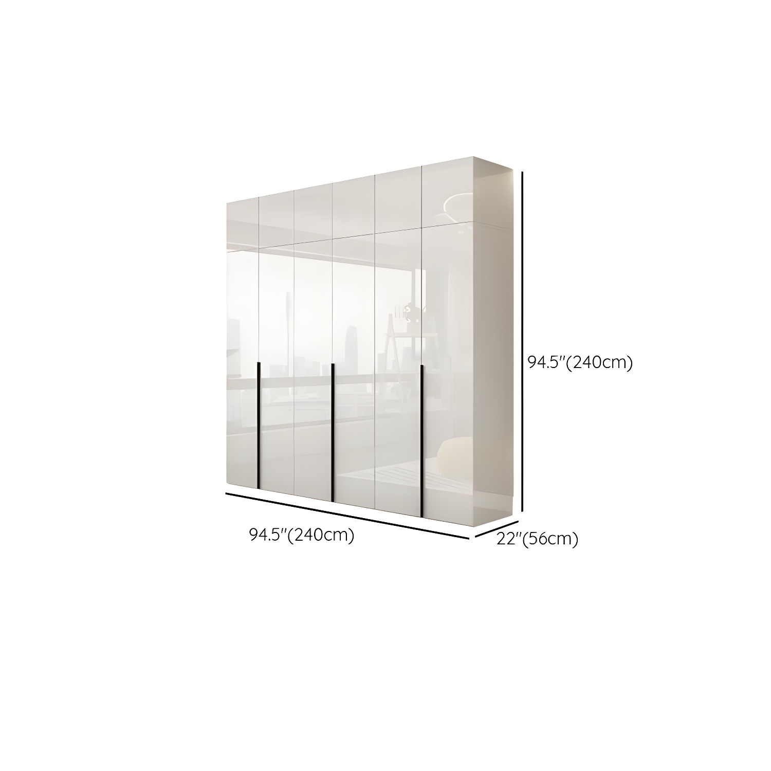 Modern Simple Style Double Door Storage Wardrobe for Bedroom - image 22