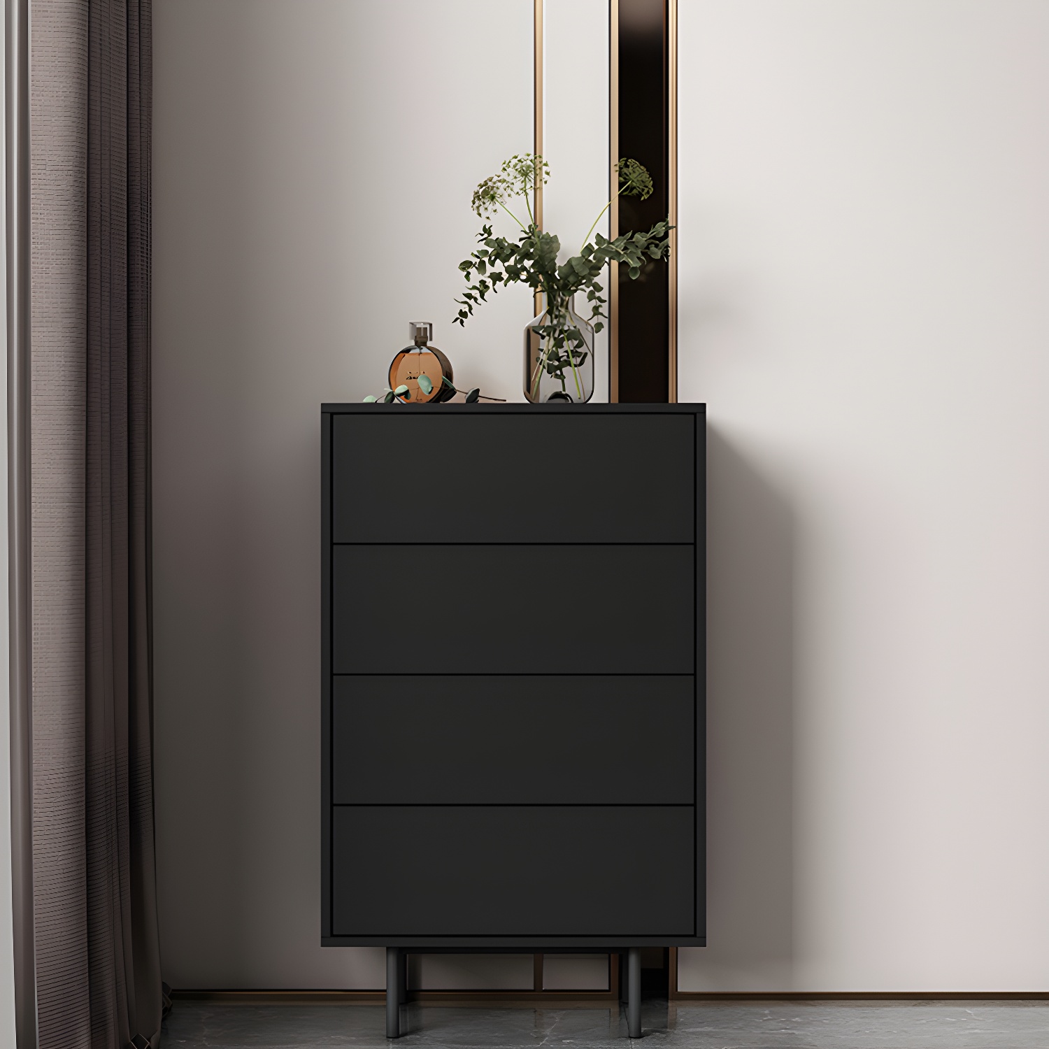 13.65-inch W Modern Storage Chest Dresser Manufactured Wood Storage Chest - image 8