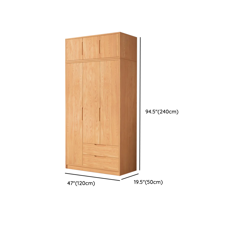 Wood Color Nordic Unfixed Wardrobe Closet - image 31