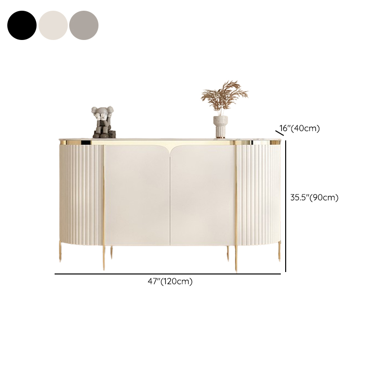 Glamorous Ground Sideboard with Standard/Narrow Size, 1 Shelf, Cabinets, Sintered Stone Countertop, and 2 Doors - image 17