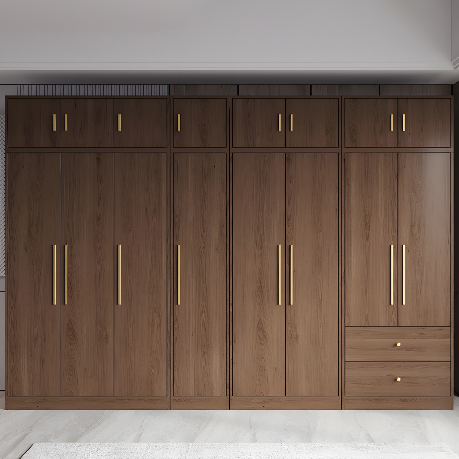 Wood Grain Design Armoires & Wardrobes with Soft Close Door and Storage Space - image 11