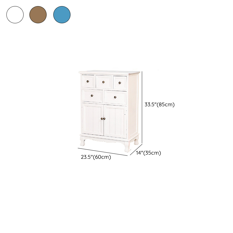 Modern Wooden Bachelor Chest with Vertical Drawers with Drawers - image 14