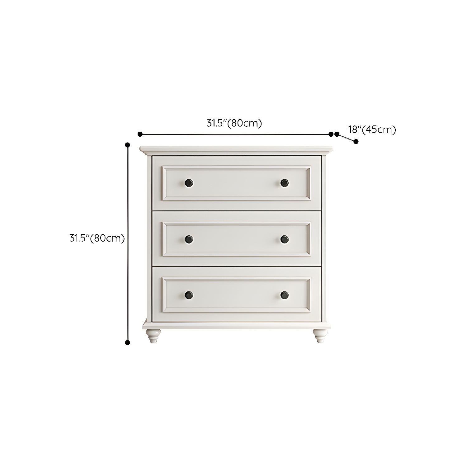 Solid Wood and Soft-Close Drawers Modern Chest with Wood Top - image 15