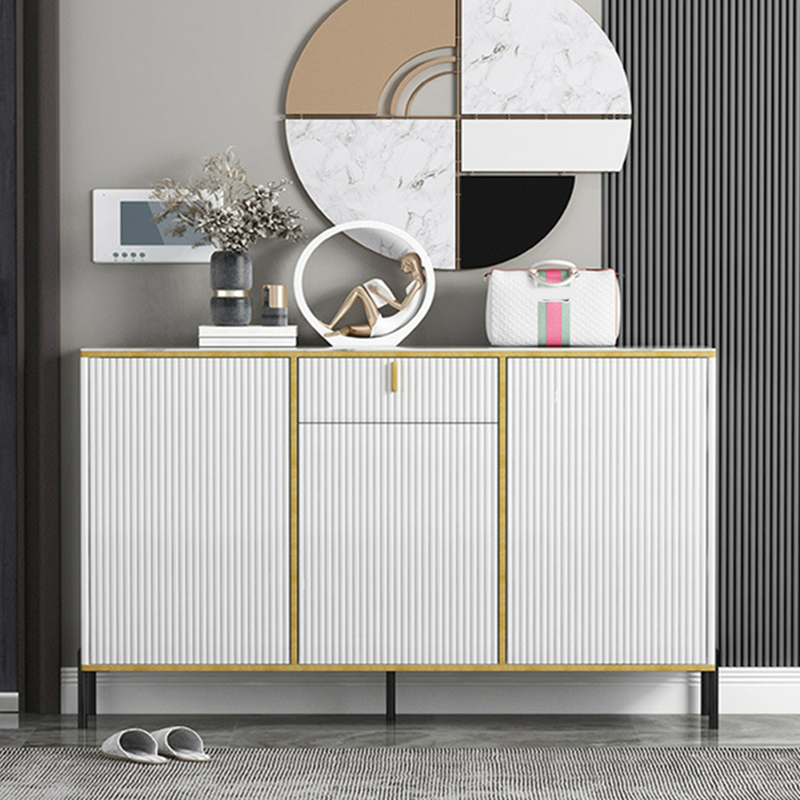 Free Standing Stone Wet-resistant Utility Storage Cabinet with 12 Interior Shelves & 3 Cabinets Living Room - image 7