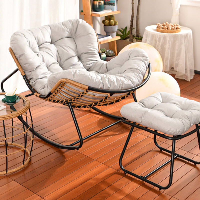 Ergonomic and Stationary Cotton Nursery Recliner with Back - image 13