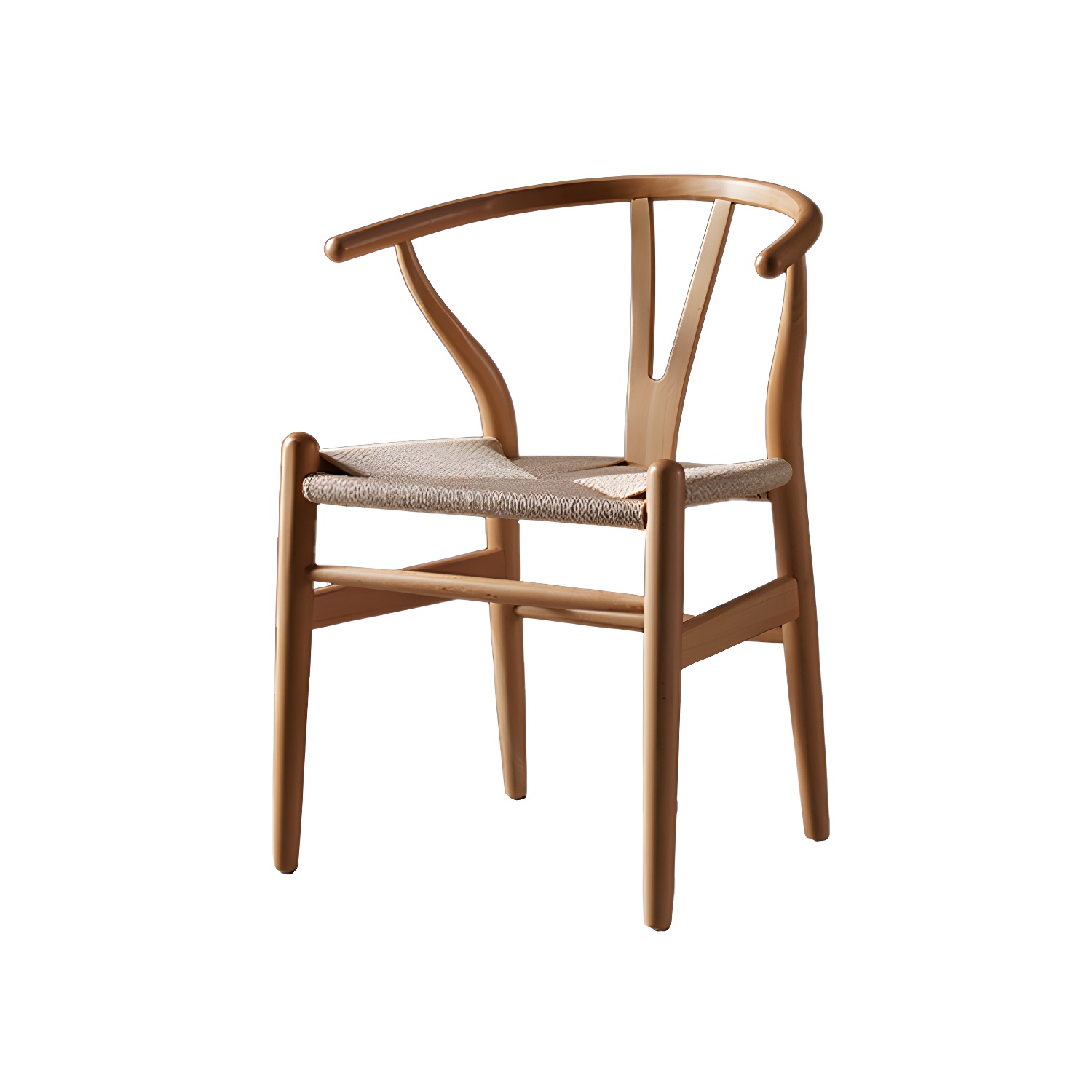 Scandinavian Style Wood Dining Chair Dining Room Wishbone Chair with Arm - image 22