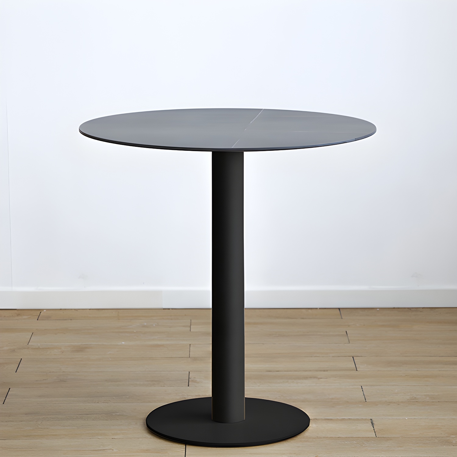 Round Pedestal Dinette Table Simplicity Style Dining Site Table for Home Use