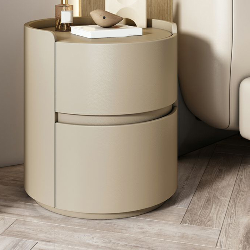 Small Under 21'' Manufactured Wood No-Light Modern Drawer Storage Nightstand in Natural Finish - image 6
