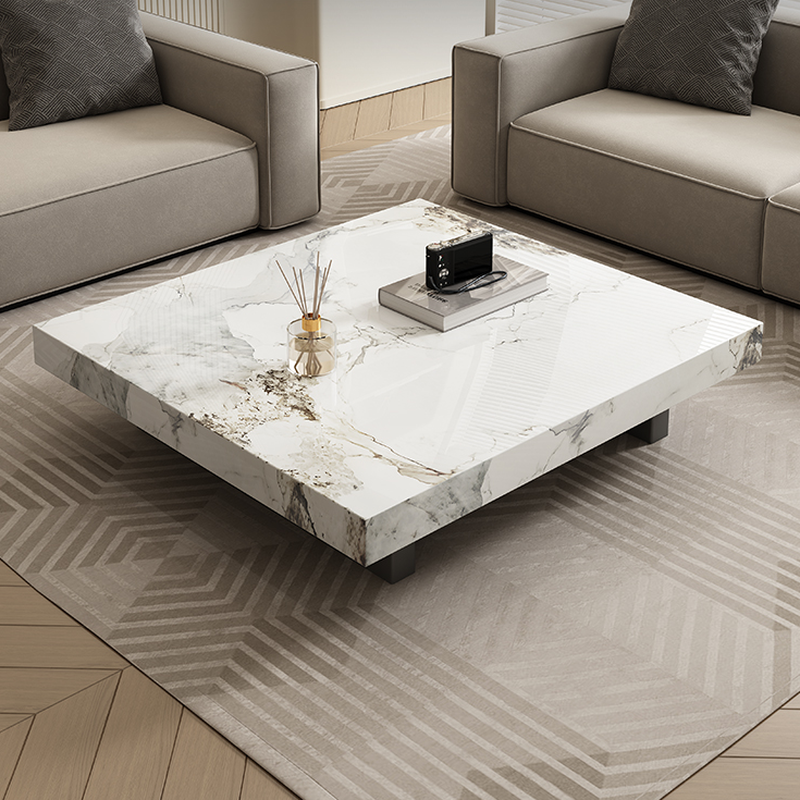 Square Board Game Coffee Table with Sled Base Suitable for Living Room Use - image 7