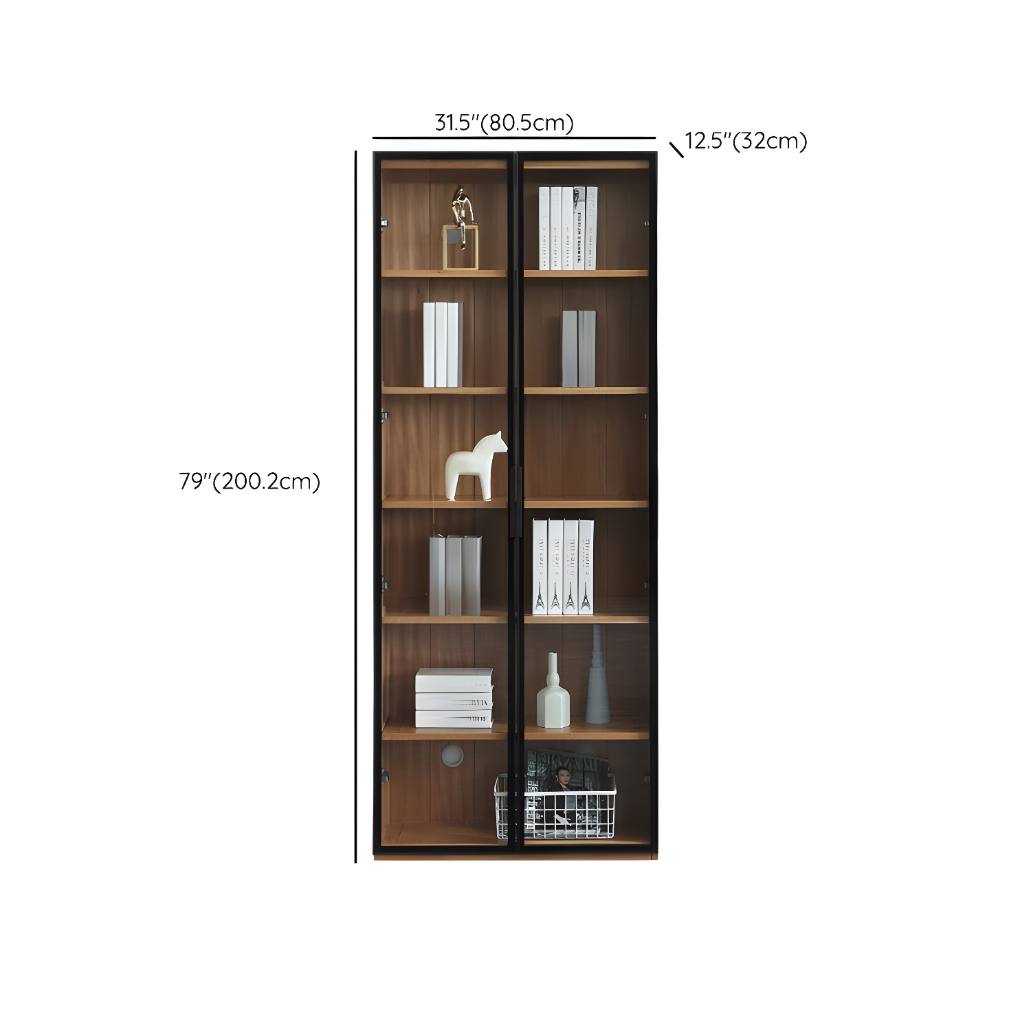 Modern Solid Wood Corner Shelves Included Side Cabinet for Bedroom - image 9